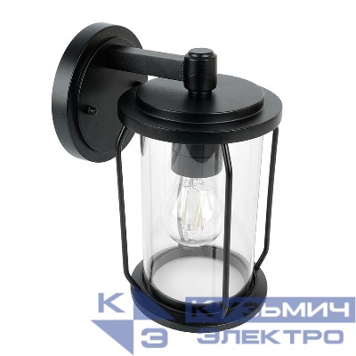 Светильник PL791 100Вт E27 220-240В садово-парковый на стену вниз черн. FERON 51965