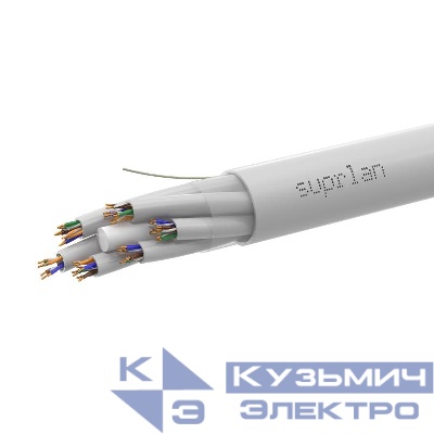 Сборка кабельная Premium U/UTP кат.5E 6х(4х2х0.51) Cu LSZH нг(А)-HF Indoor (уп.305м) SUPRLAN 01-0352-2