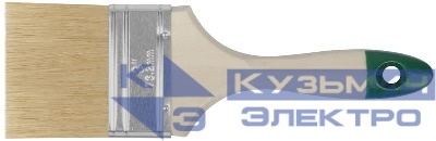 Кисть флейцевая "Хард" натур. светл. щетина дерев. ручка 3дюйм (75мм) FIT 01077