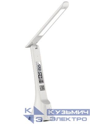 Светильник светодиодный настольный UF-821 C01 7Вт дисплей смена цвет. темп кожа бел. Ultraflash 15178