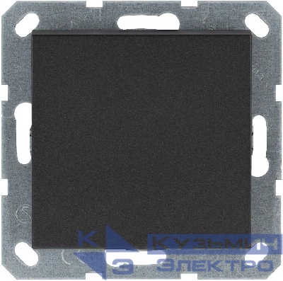 Кнопка звонка 1-кл. 10А IP20 механизм антрацит Jasmart G3010B