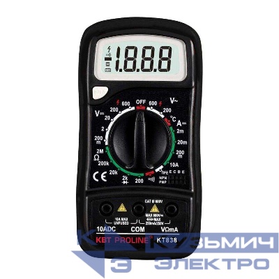 Мультиметр цифровой KT 838 "PROLINE" КВТ 791280
