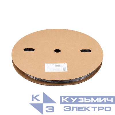 Трубка термоусадочная ТУТ нг 15.0/7.5 черн. (уп.100м) Rexant 49-1506