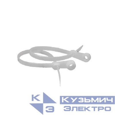 Стяжка нейлоновая под винт 3.6х150мм бел. (уп.100шт) SUPRLAN 06-1008