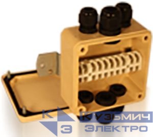 Коробка клеммная КСП-10 У2 10 клемм IP65 (с 6 каб. вводами) Электротехник ET013221