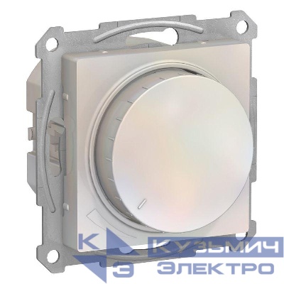 Светорегулятор поворотно-нажимной AtlasDesign 400Вт механизм жемчуж. SE ATN000423