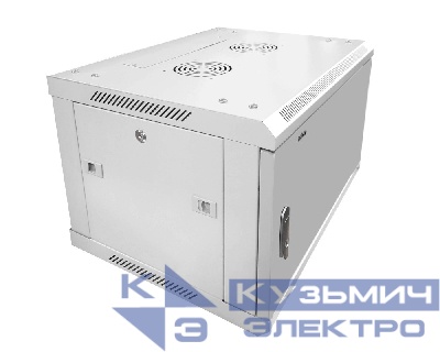 Шкаф настенный 12U серия WMA (Wall Maestro) (600х600х636), передняя дверь металл, разборный, серый, Netko  "А"
