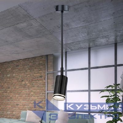 Светильник OL43 BK MR16 GU10 IP20 настен./потолочн. спот черн. Эра Б0058490