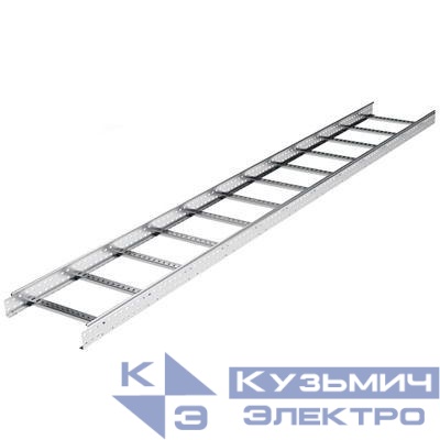 Лоток лестничный 600х100 L3000 сталь 1.2мм цинк-ламель DKC LL1060ZL