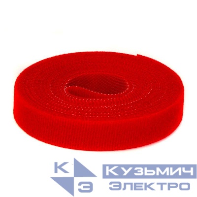 Лента-липучка 25х5000мм красн. (рулон) DKC 285X25RD