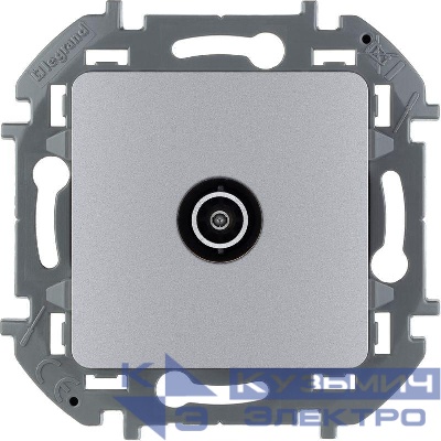 Розетка телевизионная оконечная TV Inspiria 10дБ 5-862мГц механизм алюм. Leg 673872