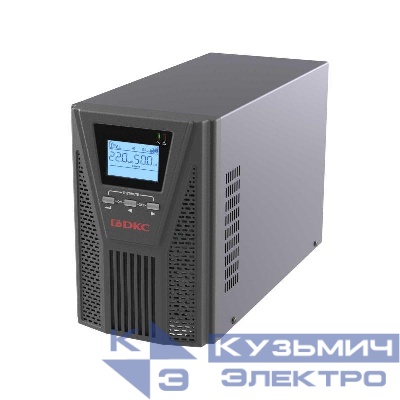 Источник бесперебойного питания онлайн для Small Tower 1000В.А/900Вт 1/1 2хSchuko EPO USB RS-232 RJ45 без АКБ 7А.ч DKC SMALLT1A0PS