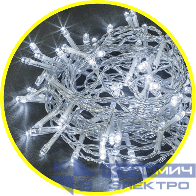 Гирлянда светодиодная 61 808 NGF-S01-100CW-5-6.5m-230-C8-TR-IP20 Navigator 61808