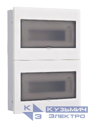 Корпус встраиваемый дв. 2 ряда 26 мод. IP41 ЩРВ-М прозр. DEKraft 31076DEK