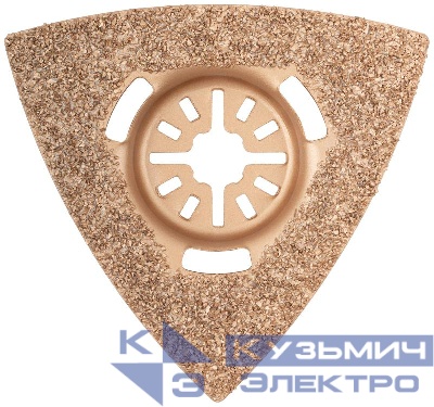 Насадка шлифовальная карбидная треугольная 80мм FIT 37935