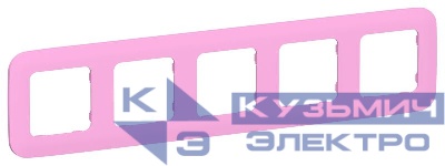 Рамка 5-м СП FLITE РУ-5-А-ФлПр пурпур. IEK FI-M52-31-20-K99