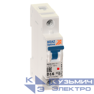 Ограничитель тока 1п D 25А OptiDin BM63-OT УХЛ3 КЭАЗ 219953
