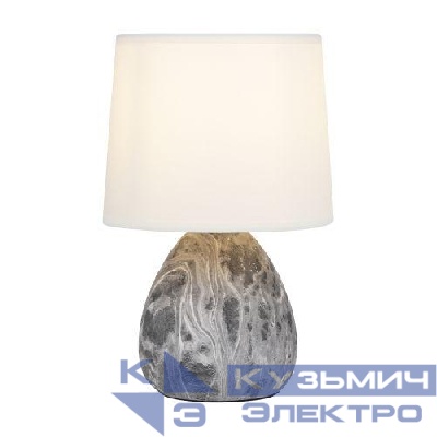 Лампа настольная Damaris 7037-501 1хE14 40Вт керамика черно-бел. с абажуром Rivoli Б0053456