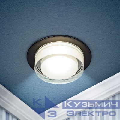 Светильник декоративный DK107 BK MR16 GU5.3 встраив. черн. ЭРА Б0058397