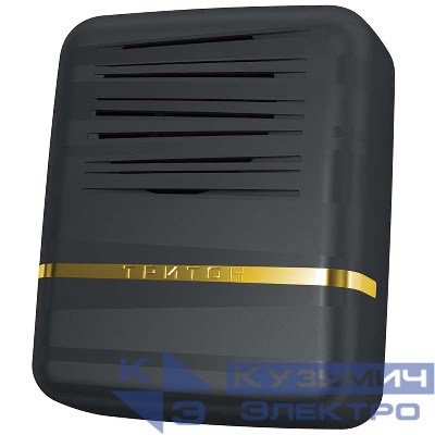 Звонок проводной Элегия тройной ди-до 220В 80-90дБА черн./зол. МОНОМАХ ЭЗ-02