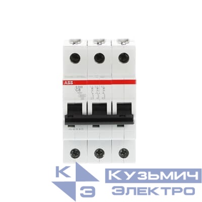 S203 C8 6кА  Автоматический выключатель 3-полюсный ABB 2CDS253001R0084