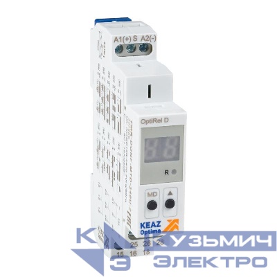 Реле времени OptiRel D TMR-DONF-MTD-240U-2 цифровое 16А 2СО 12-230АС/DC КЭАЗ 357856