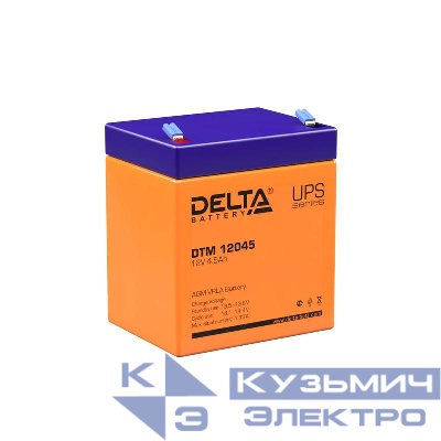Аккумулятор UPS 12В 4.5А.ч DTM 12045 Delta 4614010050003