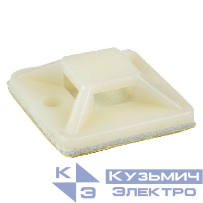 Площадка самоклеящаяся 40х40мм бел. (уп.100шт) EKF plc-40x40