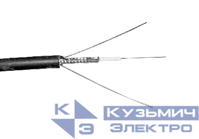 Кабель волоконно-оптический 8 (SМ - 9/125), наружный, двойная стальная проволока в качестве силового элемента, PE, черный, 2000м