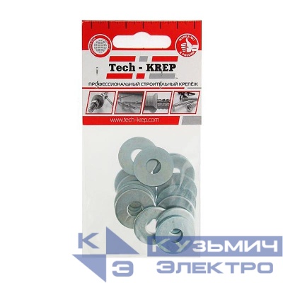 Шайба кузовная М8 DIN 9021 цинк. (пакет) (уп.15шт) Tech-Krep/Zitar 103038