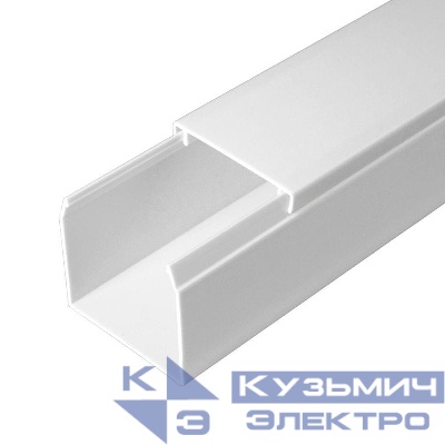Кабель-канал 40х40 L2000 с двойн. замком бел. Промрукав PR.0640401