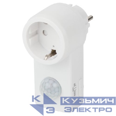 Датчик движения MD 022 розеточный ДДР-01 1200Вт 10-420с 2-9м 3+лк 120гр IP20 (501600) Эра Б0043799