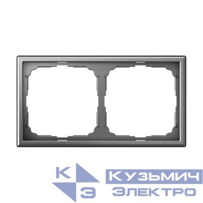 Рамка 2-м ArtGallery универс. сталь SE GAL000902