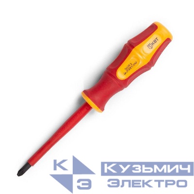 Отвертка диэлектрическая "Профи" PZ/FL2х100 КВТ 79779