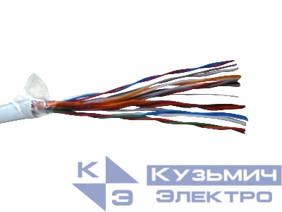 Кабель LC UTP10 cat.3, 305м, 0,40мм, нг(А)-HF LSZH, серый РАСПРОДАЖА