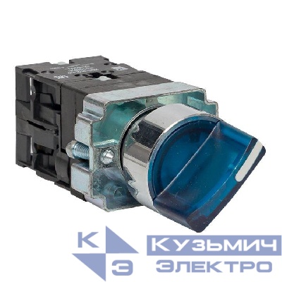 Переключатель BD21 2P с син. подсветкой 230В NO PROxima EKF xb2-bk21-b-230