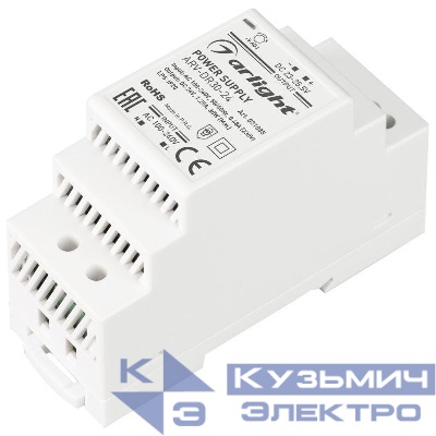 Блок питания ARV-DR30-24 24В 1.25А 30Вт IP20 DIN-рейка Arlight 031085