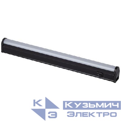 Светильник светодиодный LLED-01-04W-4000-B 4Вт 4000К L314мм с выключателем (в линию до 100Вт) черн. Эра Б0065563