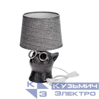 Светильник декоративный "Кот в очках" Е14 40Вт черн. Rexant 603-1034