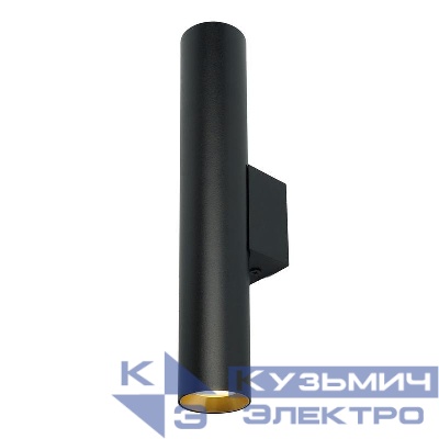 Светильник ML1014 настен. под лампу 2хGU10 черн. + зол. FERON 51383