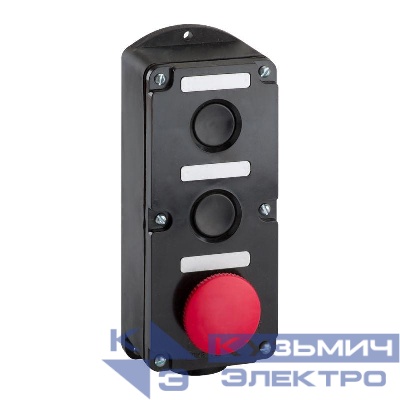 Пост кнопочный ПКЕ-222 3 У2 IP54 красн. гриб КЭАЗ 150759