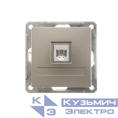 Розетка телефонная СП W59 RJ11 1А 160В механизм шампань SE RSI-152T-4-86