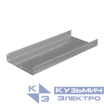 Лоток листовой неперфорированный 500х100 L3000 сталь 1мм "Быстрый монтаж ПЛЮС" LNplus100-500-1.0-3000 оцинк. КМ PL0379