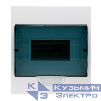 Бокс ЩРН-П-8 IP41 пластик. бел. Rexant 11-0308