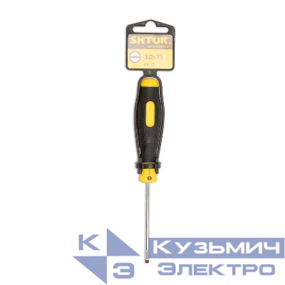 Отвертка SL 3х75мм (09101) SHTOK 376318