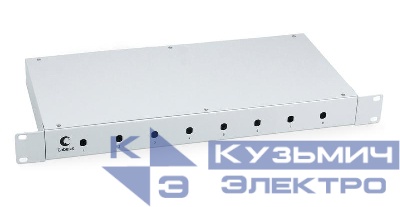 Кросс бокс оптический FO-19-8ST 19дюйм Cabeus 7034c
