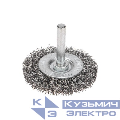Щетка дисковая для дрели витая стальная проволока 50мм Kranz KR-91-1244