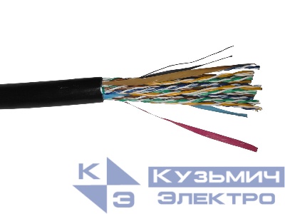 Кабель FTP25 cat.5e, 305м, 24 AWG, наружный, черный