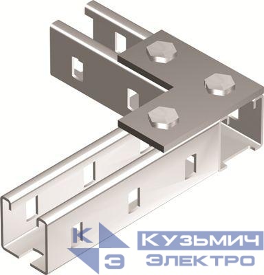 Пластина для профиля С-образ. соединительная L-образ. 90х90 3 отверстия DKC BMD1021HDZ