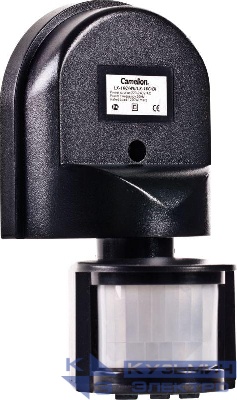 Сенсор включения освещения 180град. LX-16C/Bl настенный черн. Camelion 6451